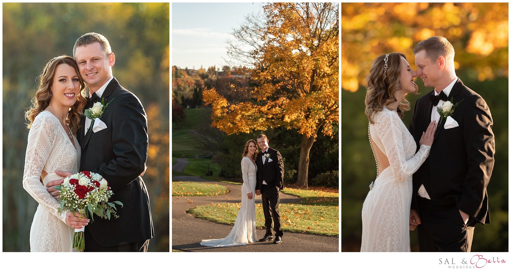 Southpointe Golf Club fall wedding photos