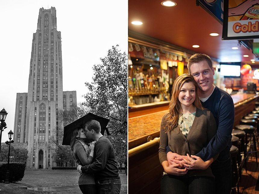 Hemingway's cafe engagement photos
