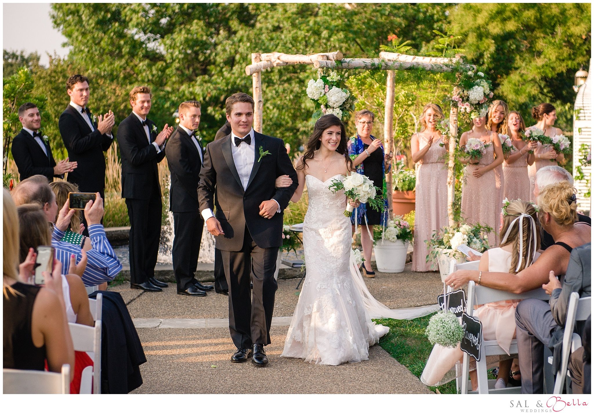 Jewish wedding ceremony at phipps conservatory