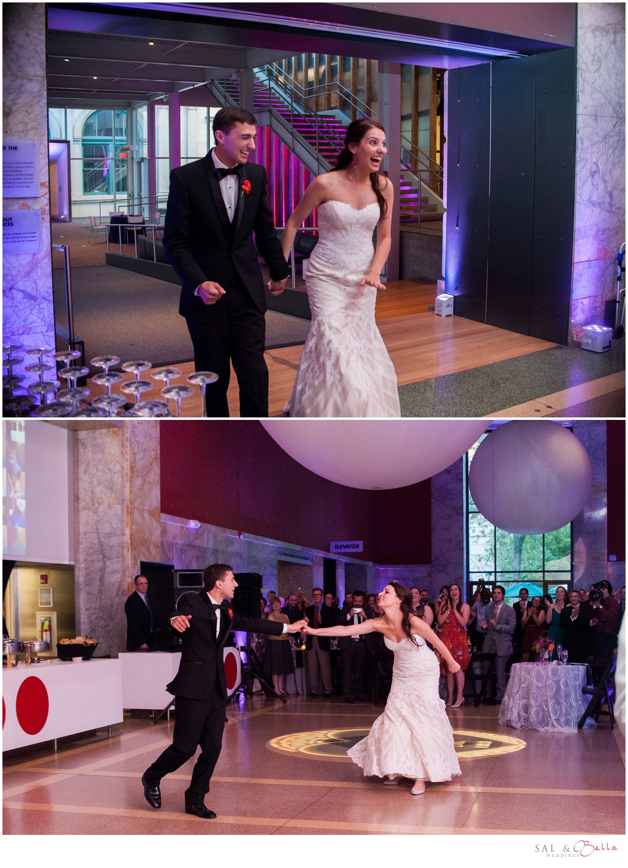 wedding at the Children's museum of Pittsburgh