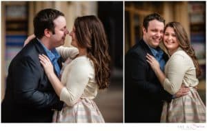 Engagement session in downtown pittsburgh