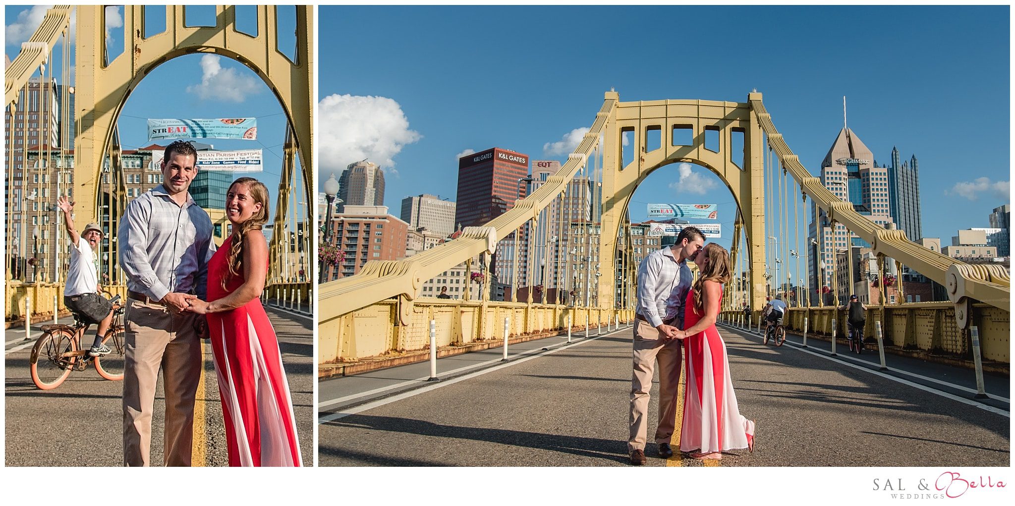 Roberto Clemente Bridge Engagement Photos