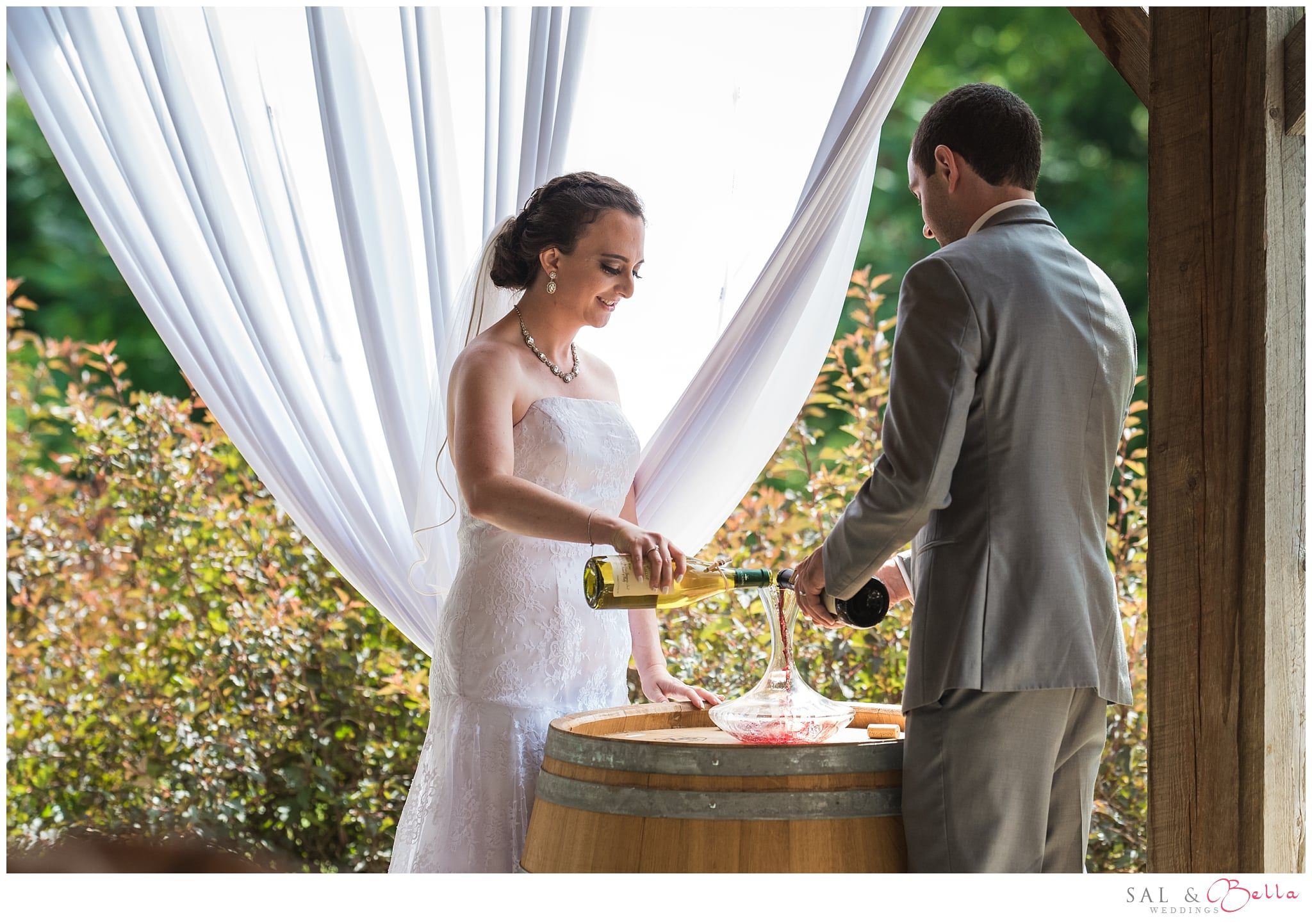 quincy cellars wedding ceremony ripley new york