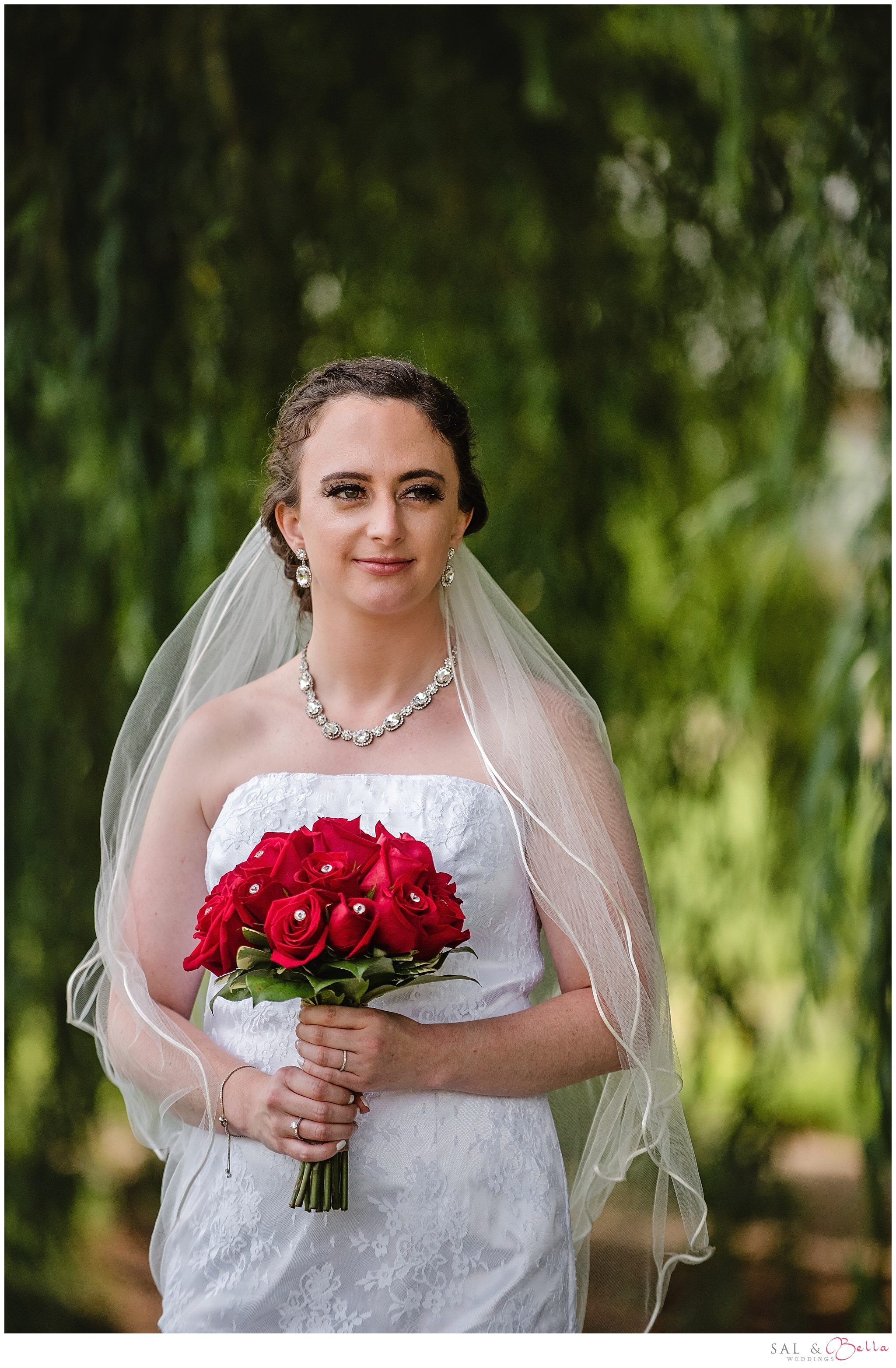 Bride photos at Quincy cellars