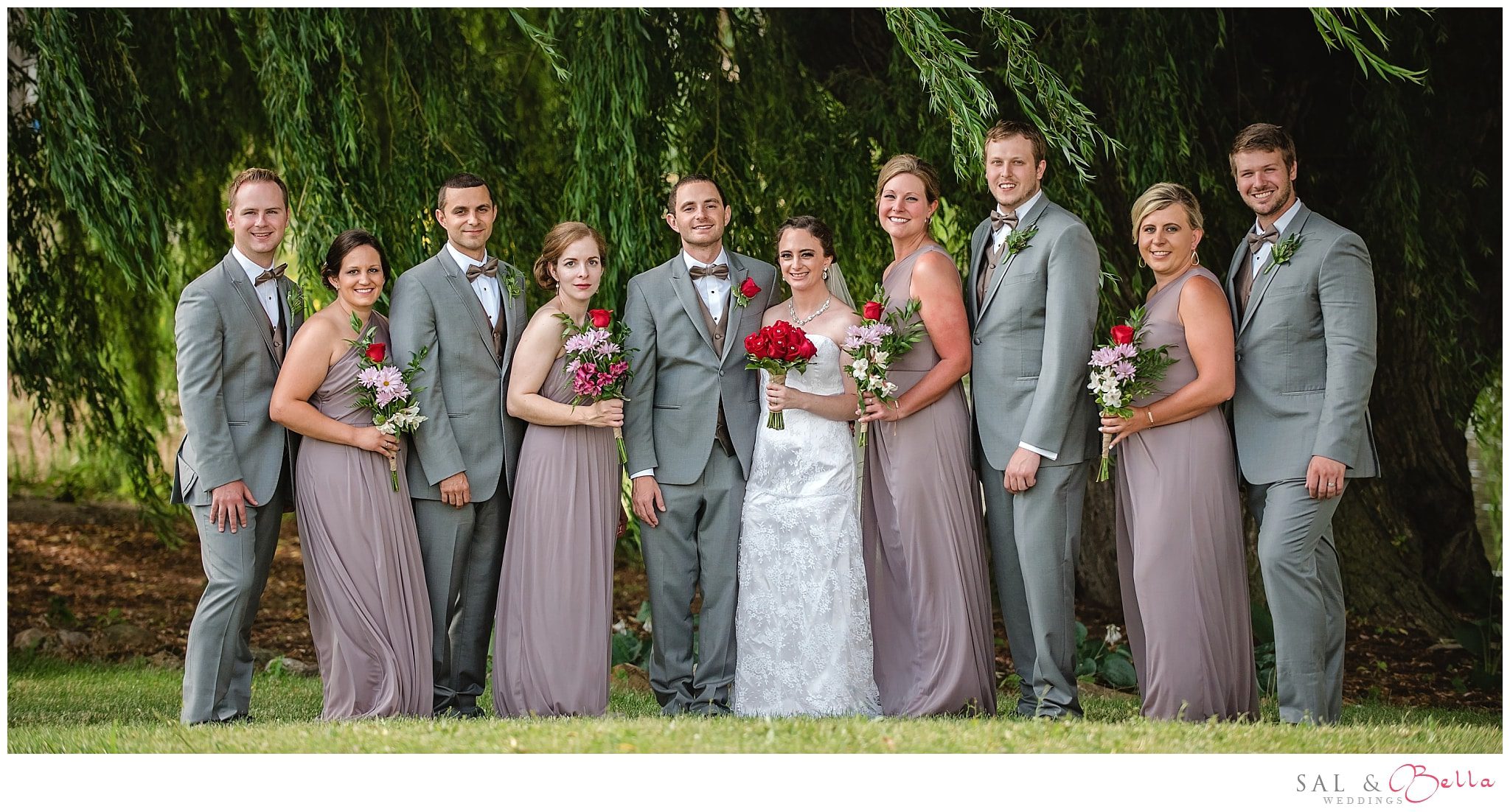 Quincy cellars wedding party photos