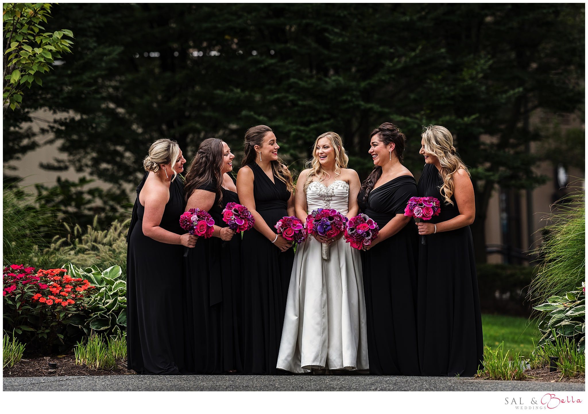 mellon green park bridal party photos