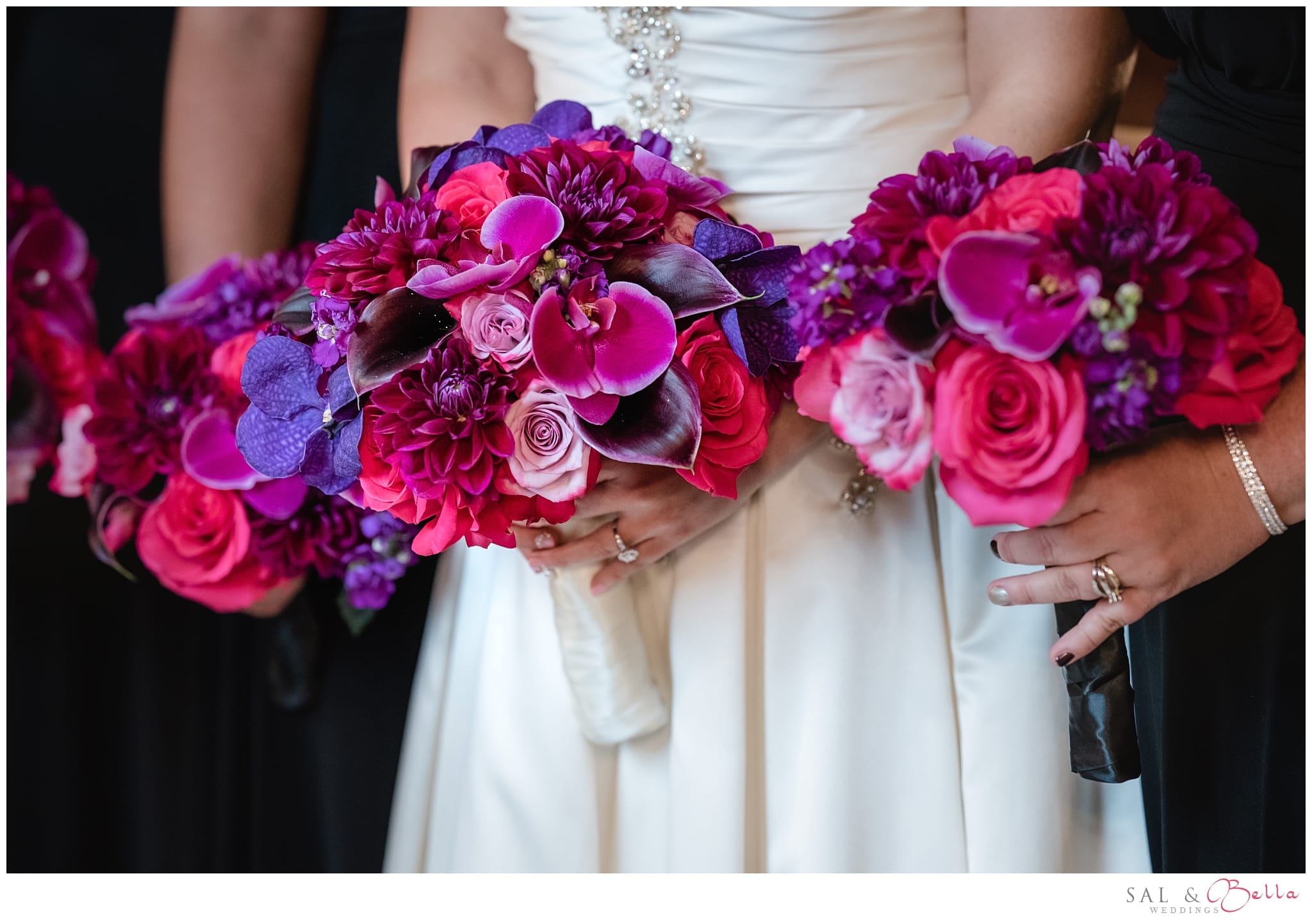 purple wedding bouquet