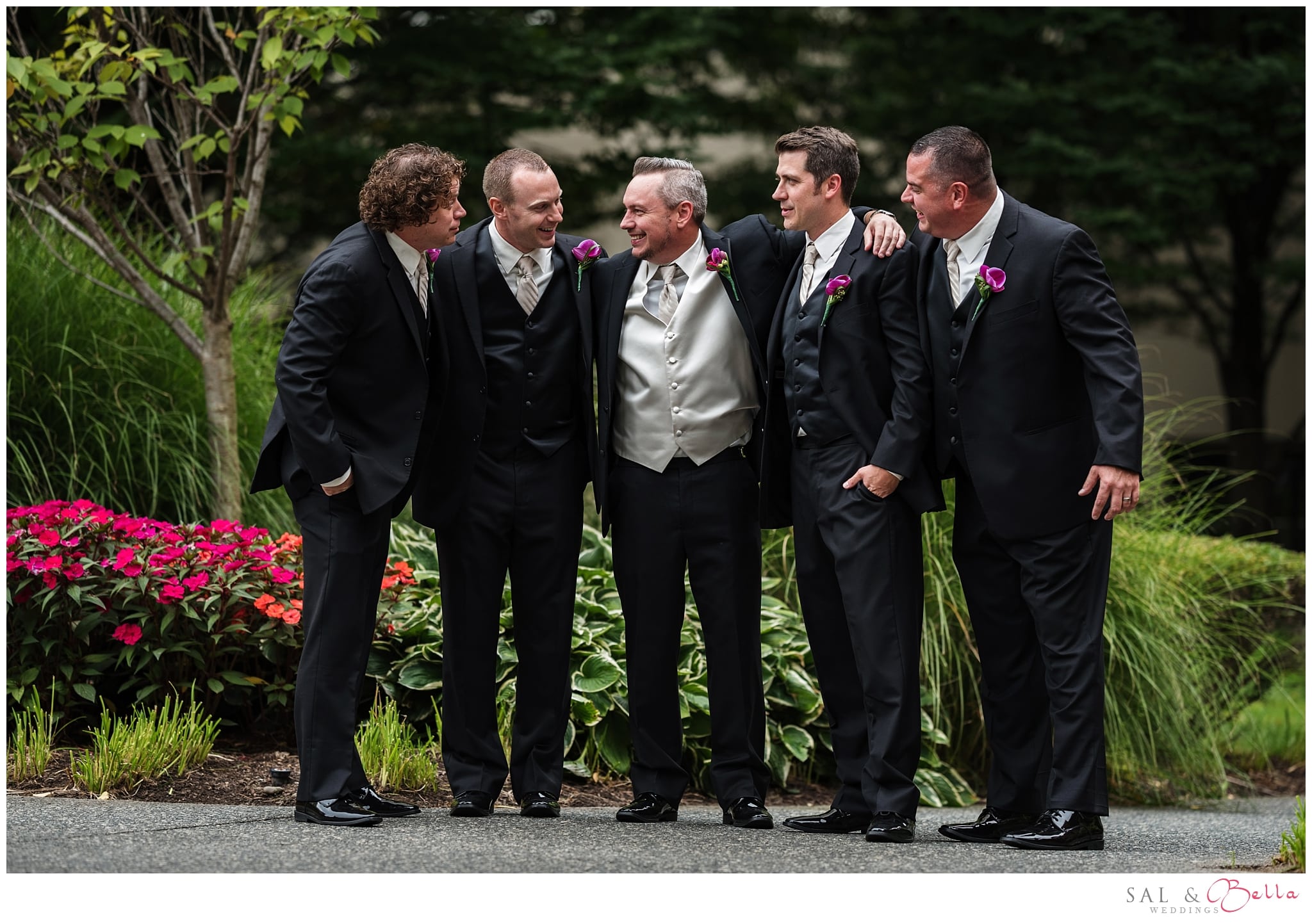Groomsmen photos mellon green