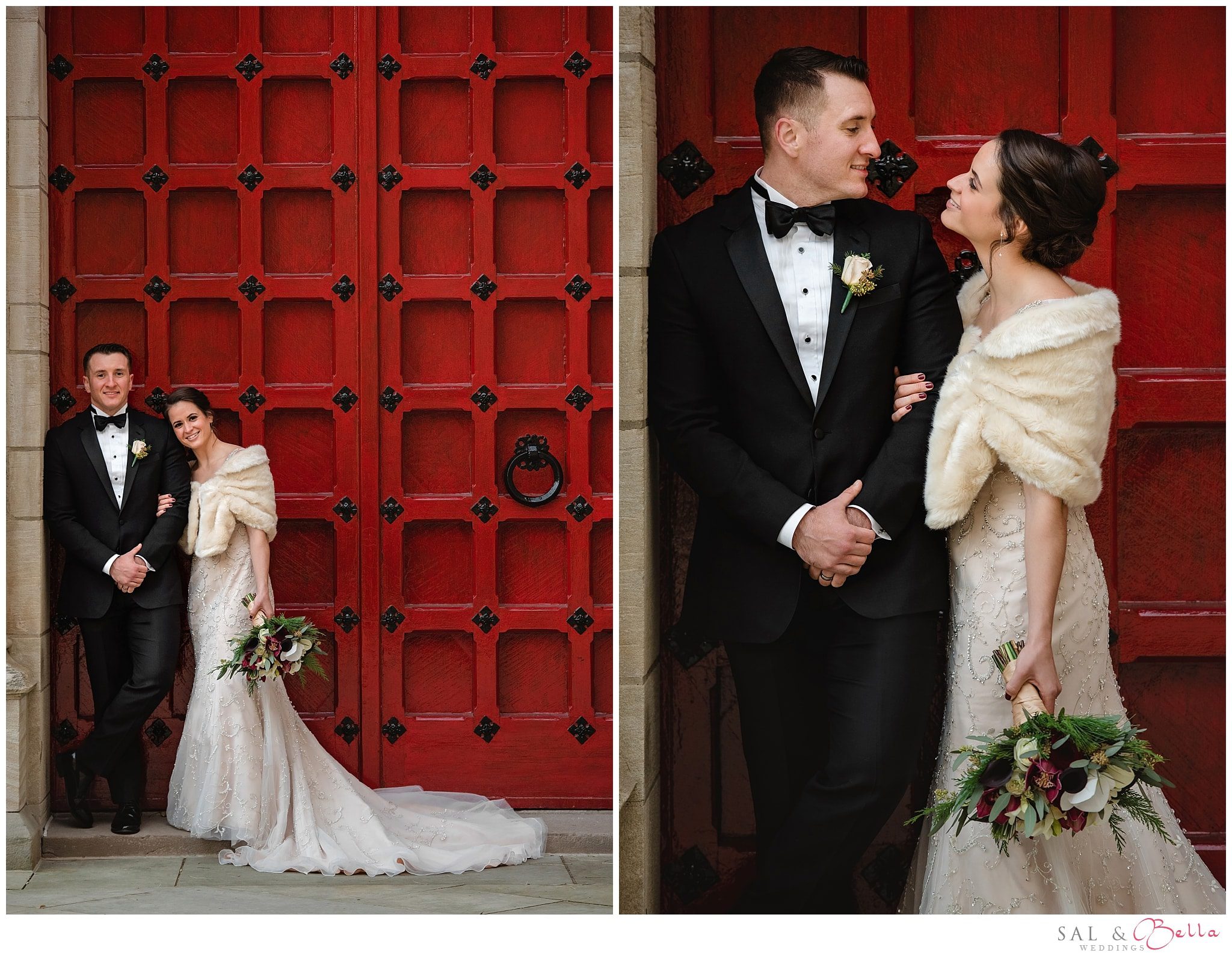 wedding photos at the cathedral of learning