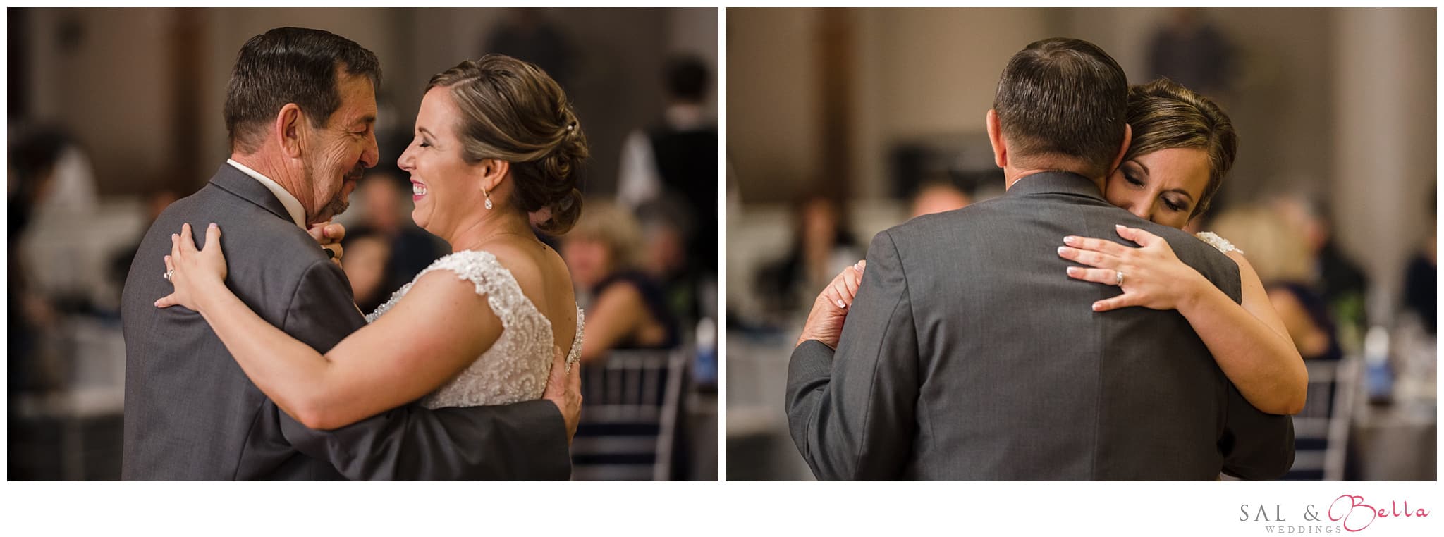 Father daughter dance at Grand Hall at the Priory Wedding