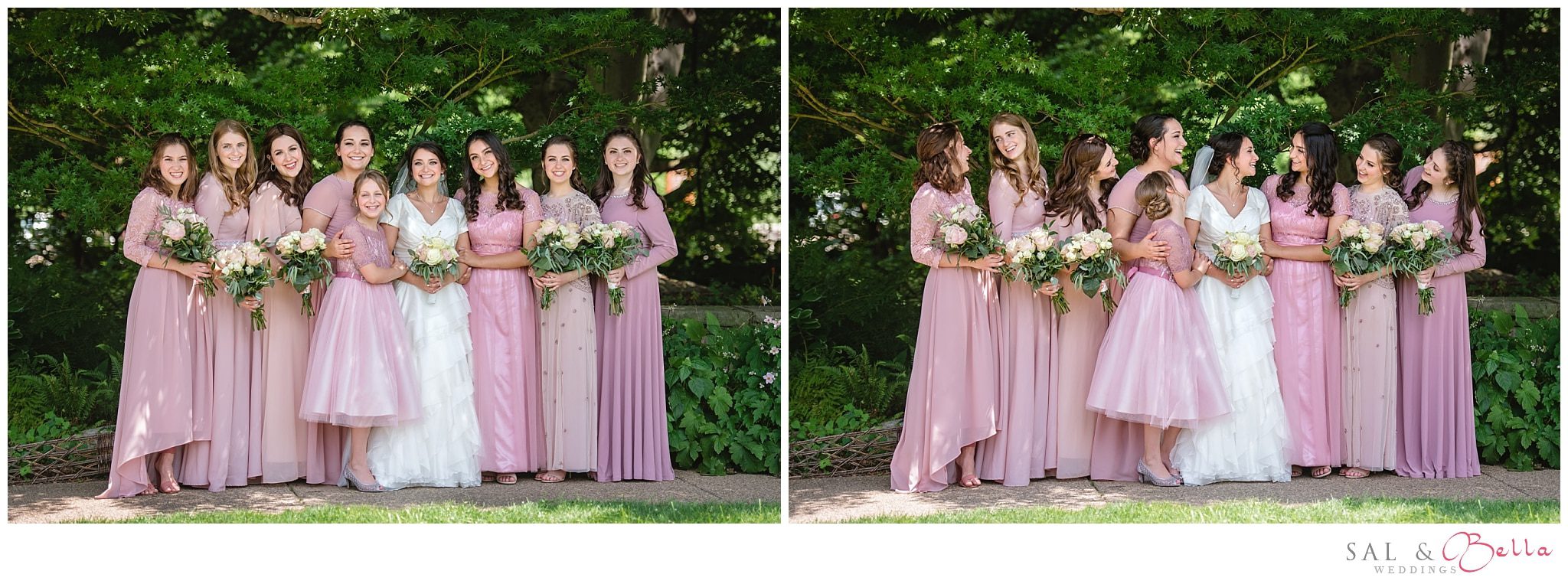 Bridesmaids at Phipps Conservatory
