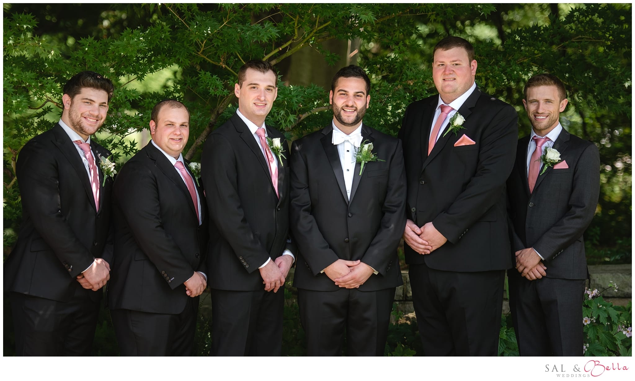 Groomsmen at Phipps Conservatory