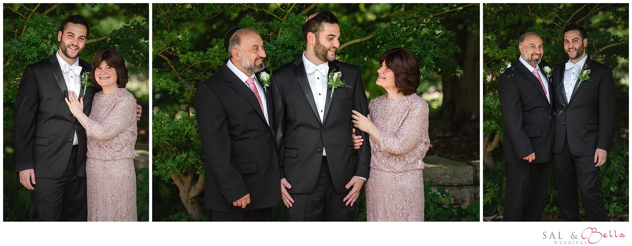Family photos at Phipps Conservatory outdoor garden