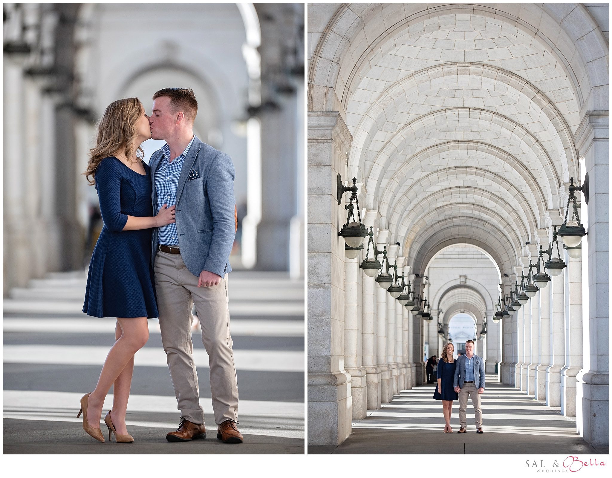 engagement pics at union station