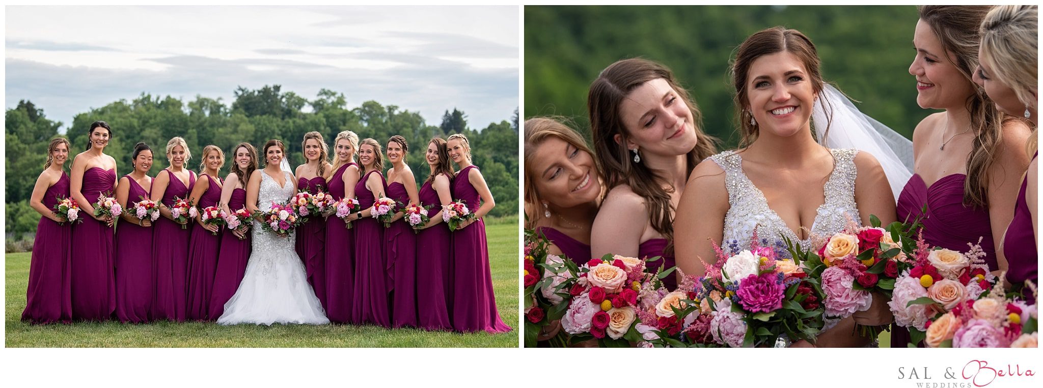 Bridesmaids at Destiny Hill Farm