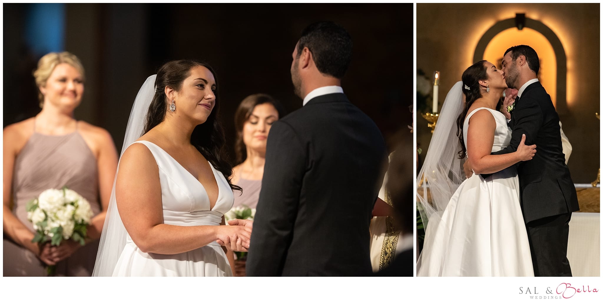 Wedding ceremony at Saints John & Paul 