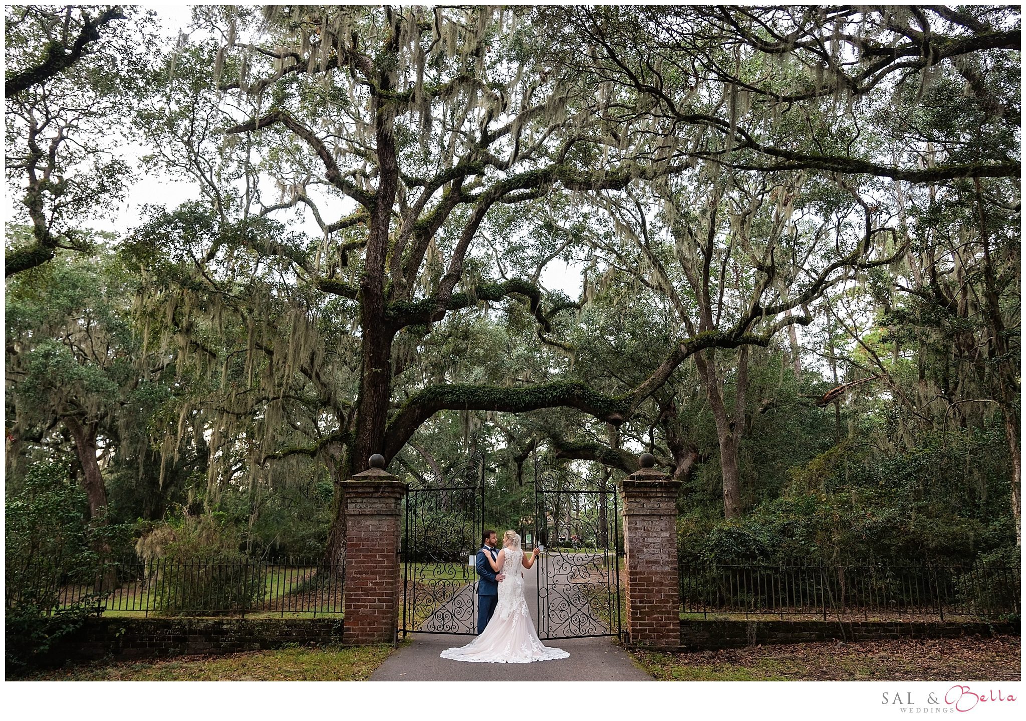 Bride & Groom at Legare Waring House