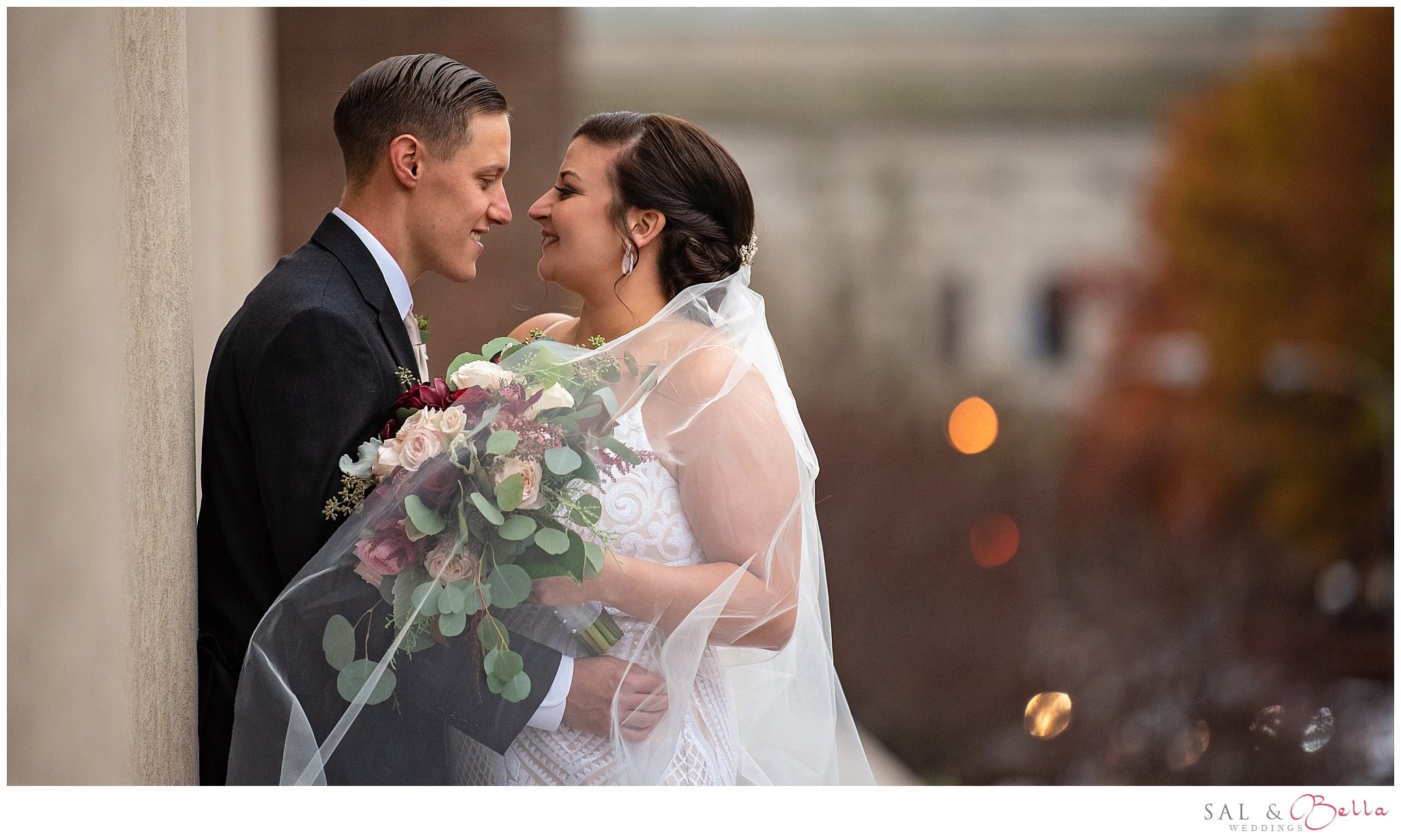 bride & groom photos at Mellon Institute 