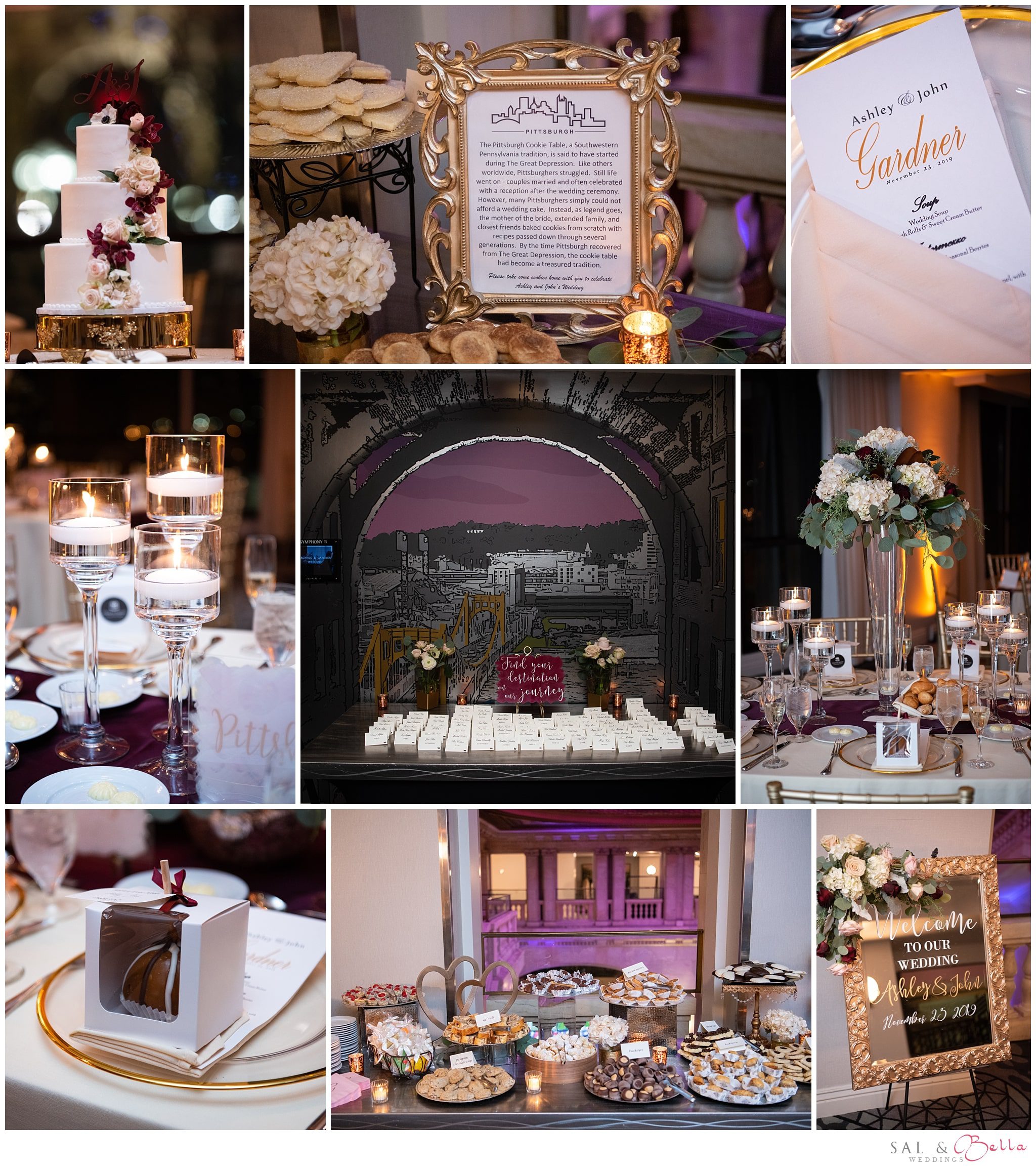 Pittsburgh Renaissance Hotel wedding decor