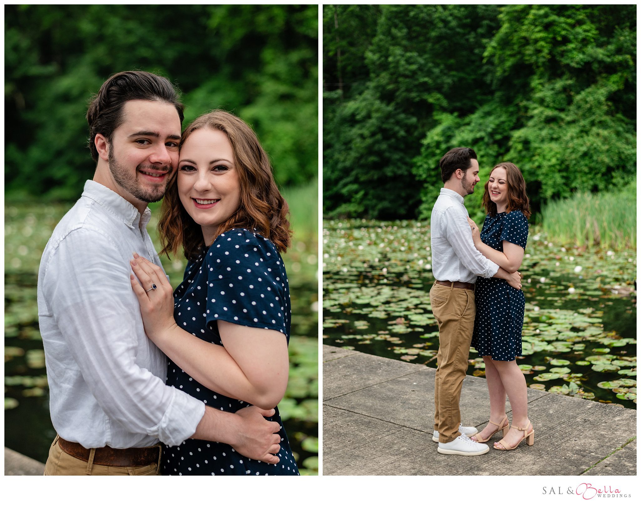 Romantic engagement photos in Highland Park Pittsburgh.