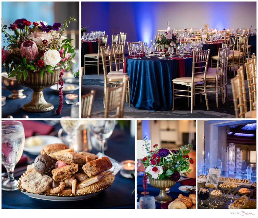 Fall wedding table details and décor at the Renaissance Hotel Pittsburgh