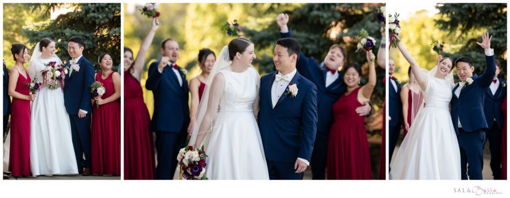 Wedding party portraits at St. Mary of the Mount in Pittsburgh