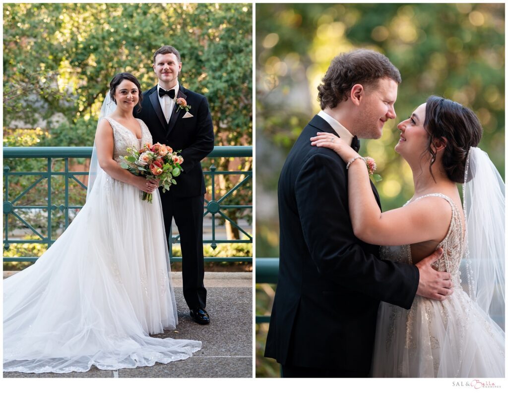 Bride and groom portraits at The Pennsylvanian in downtown Pittsburgh