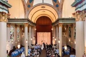 A view of the Priory from the balcony.